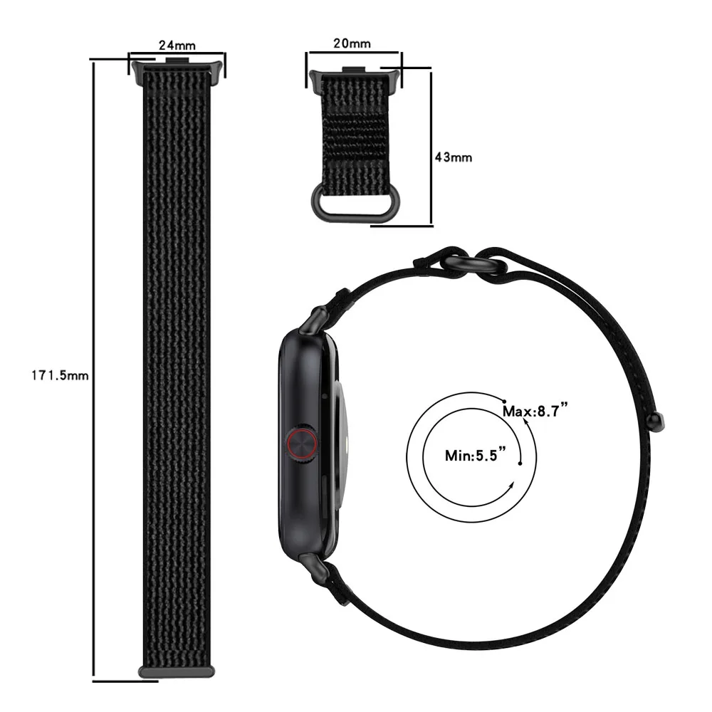 حزام ساعة من النايلون لساعة Vivo WATCH GT الرياضية البديلة معصمه Smartwatch حزام أنيق لساعة IQOO GT إكسسوارات سوار #2