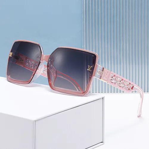 Imagen 2 del producto Gafas de sol de estilista de lujo para mujer, nueva moda cuadrada retro, señoras degradadas y frescas, gafas de sol para niñas GAFAS 2025