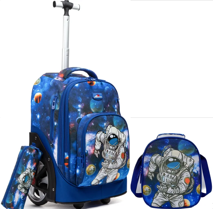 Trolley backpacks bags for teenagers 18 inch School Wheeled backpack for girls backpack On wheels Children luggage Rolling Bags