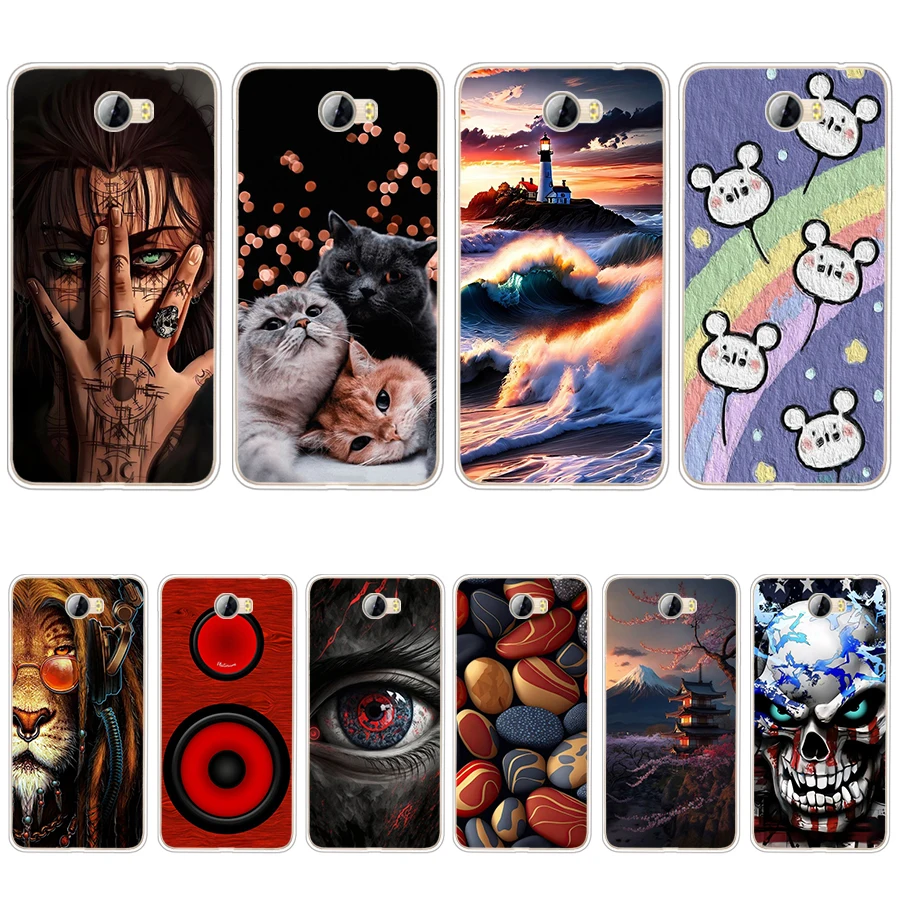 S3 colorful song Soft Silicone Tpu Cover phone Case For Huawei Y5 II