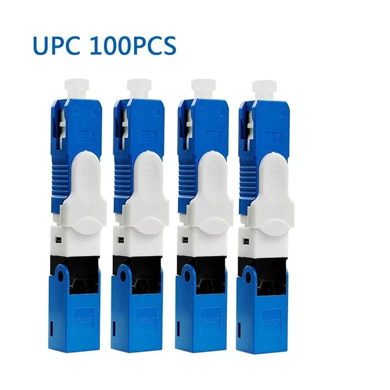 100% Originele Nieuwe UNIKIT ESC250D SC/APC SC UPC Optische Vezel Quick Connector FTTH SC/UPC Single Mode Optische Snelle Connector 100 STUKS