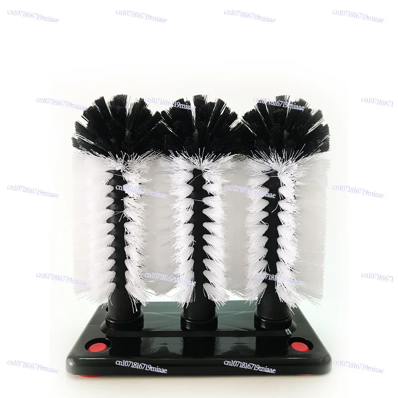 

Multifunctional Three-head Cup Washing Brush Soft Bristle Decontamination Cleaning Glass Thermos