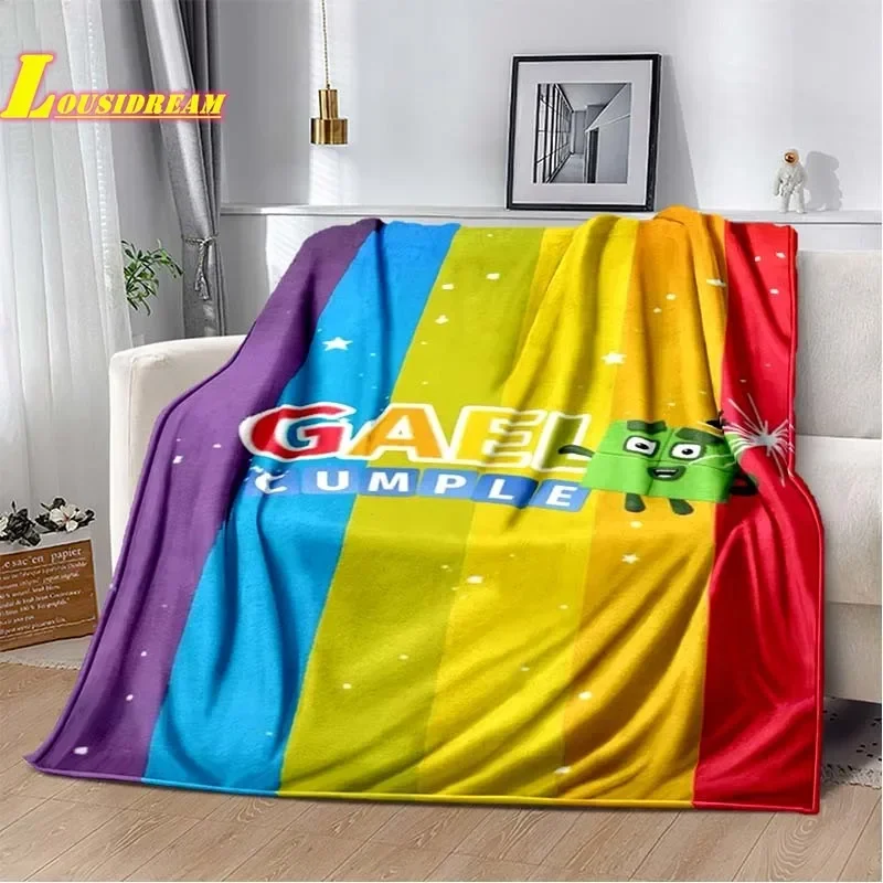 fashionable anime blanket warm and comfortable flannel sofa bed outdoor quilt children\'s birthday gift