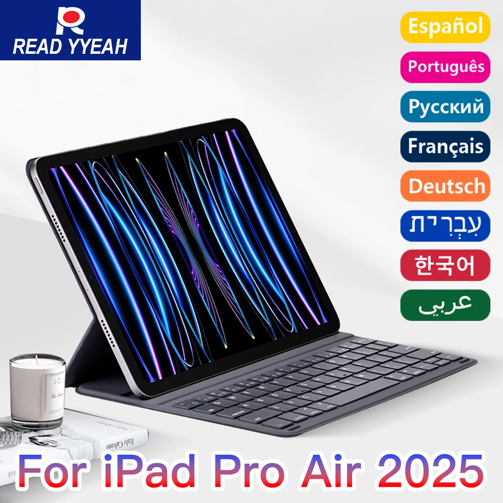 

2025 New Magic iPad Keyboard For iPad a16 Case 11th Air 4 5 6 Case Pro 11 12.9 11 13in Bluetooth Wireless Keyboard Tablet Stand