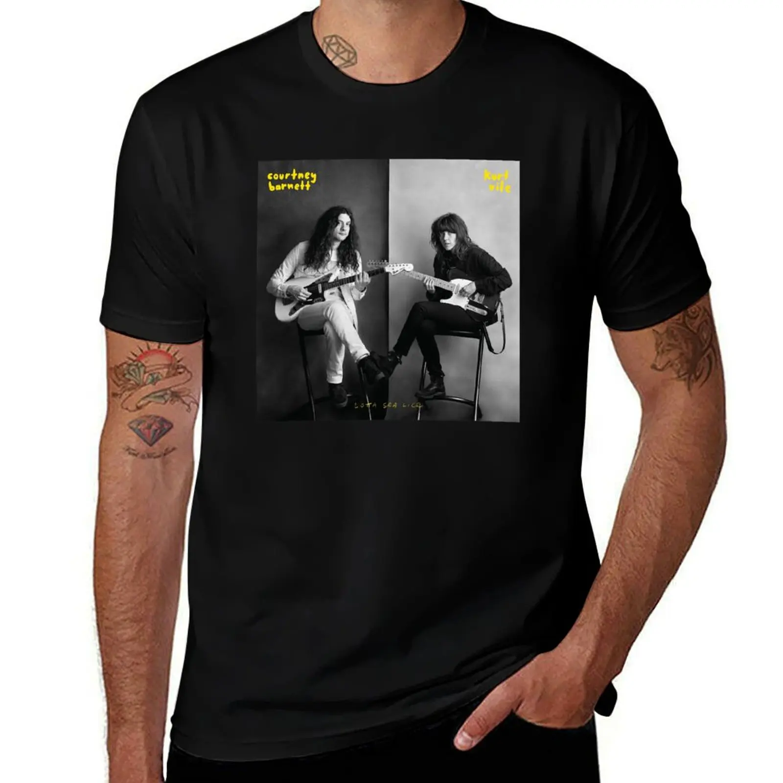 luxury And for cotton for shirts t man printed shirts Barnett cotton Kurt Vile 100% men brand Courtney shirt T-Shirt t t man