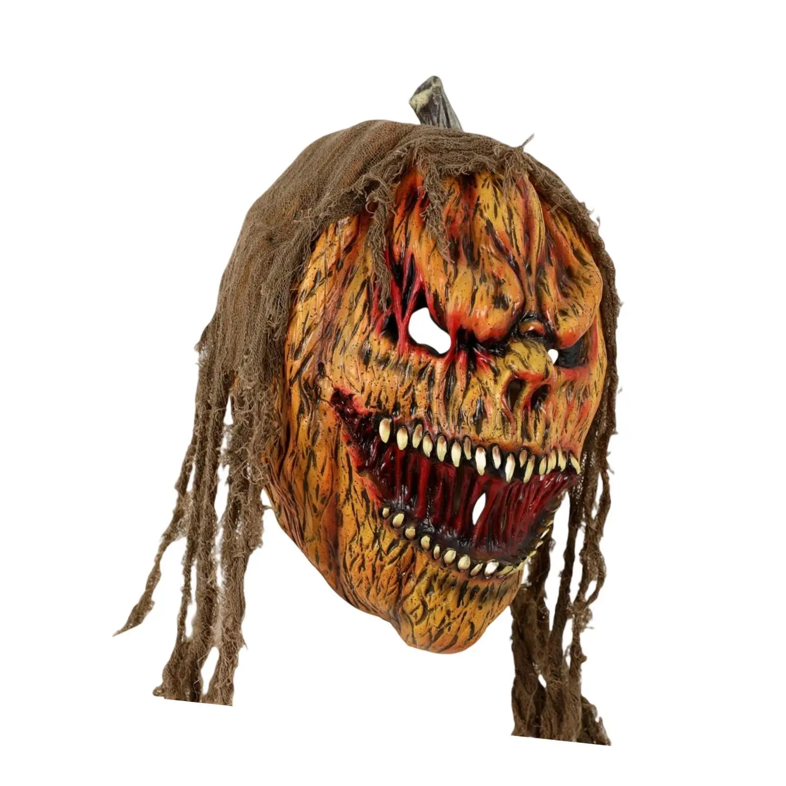 Halloween zucca viso testa maschera copricapo novità spaventoso costume cosplay per pub fancy dress festival fotografia spettacoli teatrali