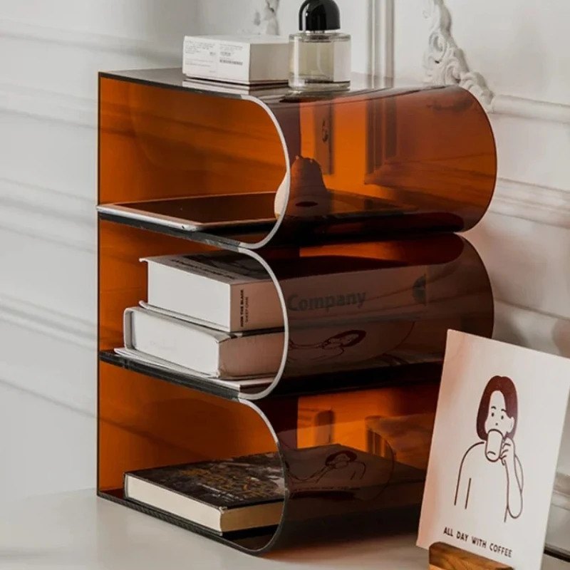 

Книжная полка, креативная напольная полка для журналов, скандинавская настольная полка для хранения книг и газет, органайзер для специй, настенная полка