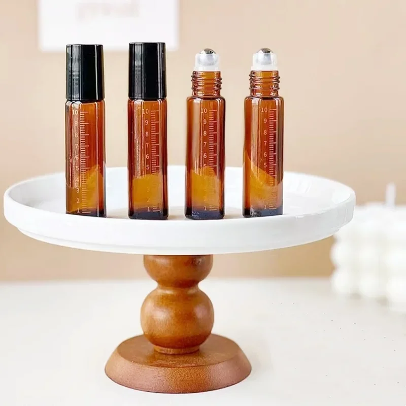 

2/5Pcs10ml Brown Scale Roll on Bottle Light Avoidance Essential Oil Bottling Cosmetic Perfume Liquid Sub-Bottling Tool Wholesale