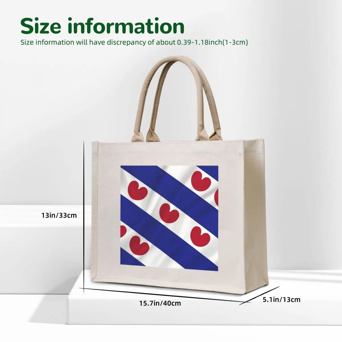 friese vlag - frisian vlag Tote Bag Large bags for women custom fabric bag reusable grocery bags