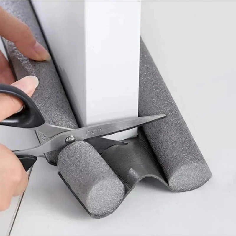 2er-Pack flexible Türdichtung, untere Dichtungsleiste, Wetterschutzleiste, Kälteschutz, Spaltstopper, dickere Dichtungsleiste 93 Men Di – Detail 3