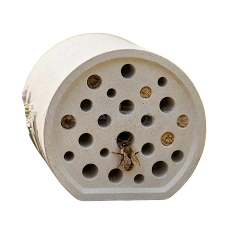Weatherproof Concrete Bees Hotel Unique Bees House Habitat Decoration For Outdoor Garden And Balconies Enduring KXRE