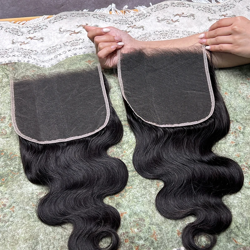 Body Wave 7x7 HD Lace Closure Melt Skins Pre Plucked Small Knots Invisible HD Lace 100% Raw Virgin Human Hair Natural Color