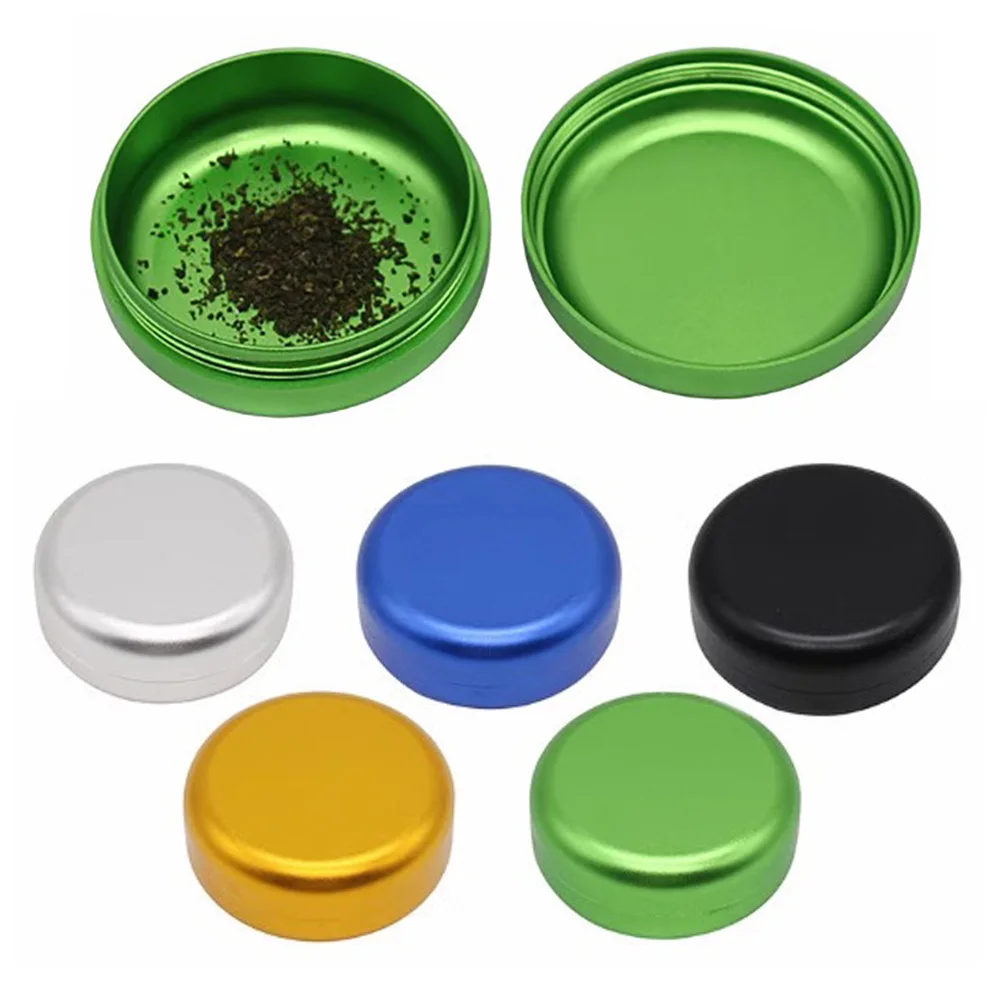 55mm*26mm Aluminum Alloy Storage Tobacco Box Seal Waterproof Moisturized Container Smell Proof And Air Tight Smoking Accessories