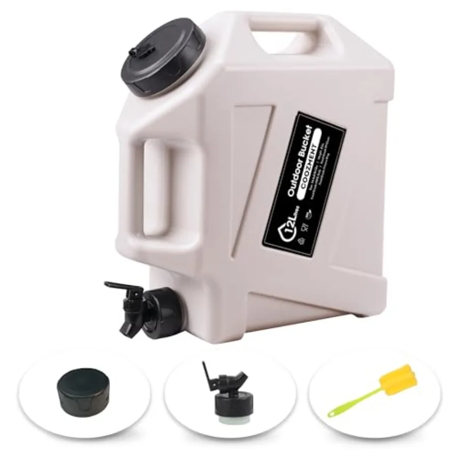 

3.2 Gallon/5 Gallon Water Containers with Spigot, BPA Free Water Jug, Military Water Tank, Multifunction Water Storage Containe