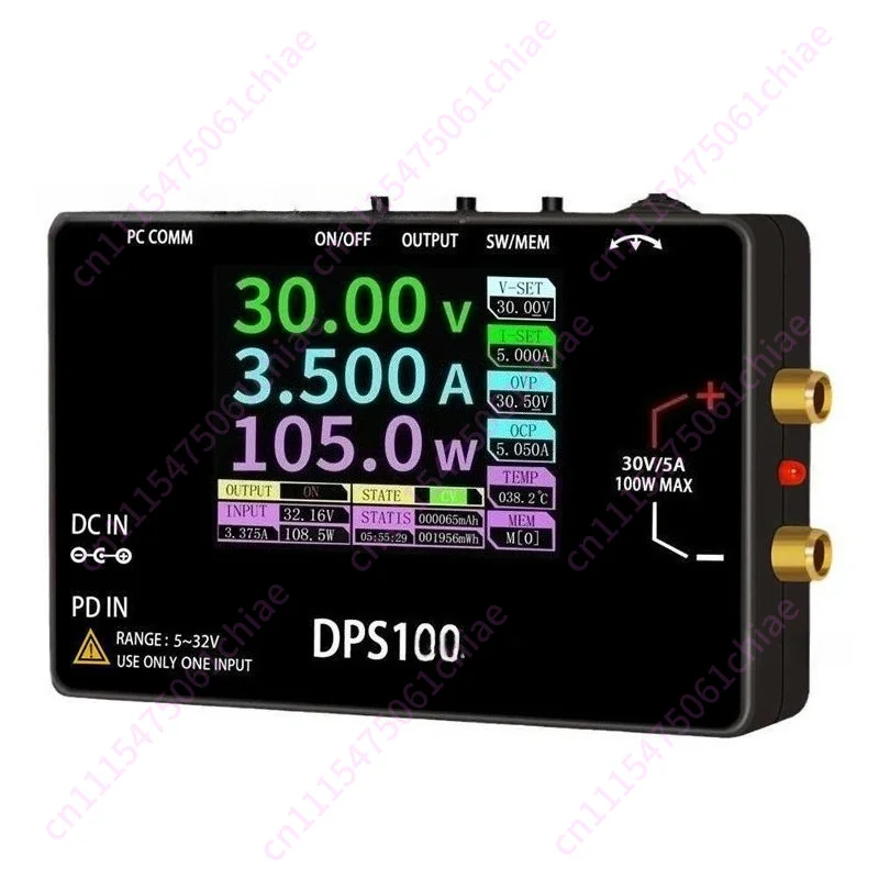 DPS100 Color Screen High Power 100W Portable 30V Numerical Control DC Adjustable 5A Programmable Regulated Power Supply