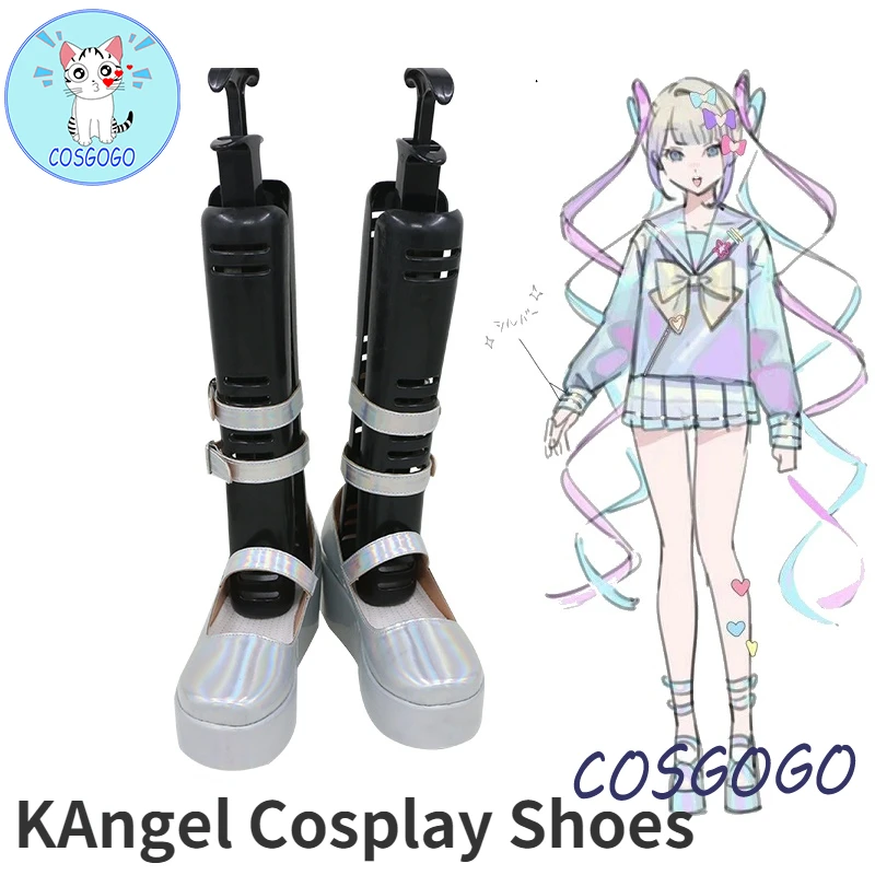 

Hololive NEEDY GIRL OVERDOSE KAngel Cosplay Shoes Angel-chan Beautiful Shoes Halloween Cosplay Shoes