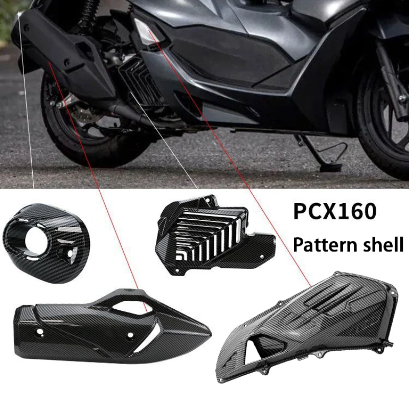 4pcs Motorcycle Accessories for Honda PCX 160 125 PCX125 PCX160 Air Filter Heat Dissipation Exhaust Cover Replacement Cover - Image 6