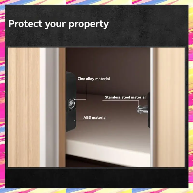 

AIAI Tuya Smart Cabinet Door Lock For Cabinets Bluetooth & IC Card Access App Control, Keyless Entry For Furniture & Drawers