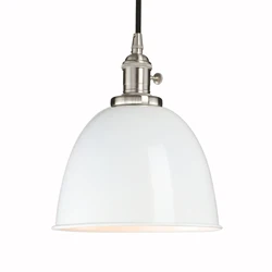 Phansthy Vintage Style Pendant Light with Switch, Metal 8.1