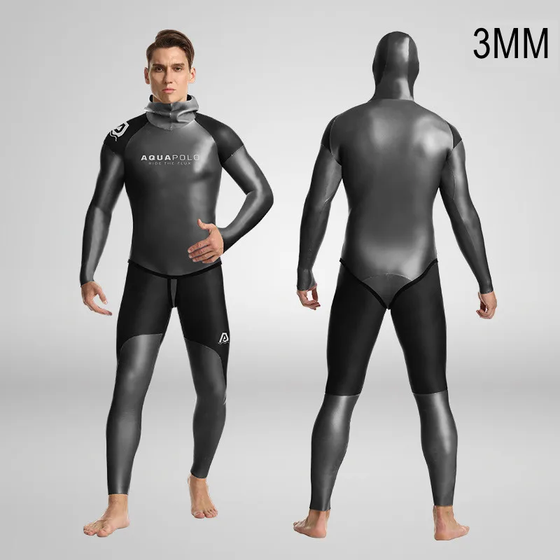 3MM Men Women Neoprene Surfing Keep Warm Snorkeling Diving Suit Hood Scuba Yamamoto Spearfishing UnderWater Hunting Swim WetSuit