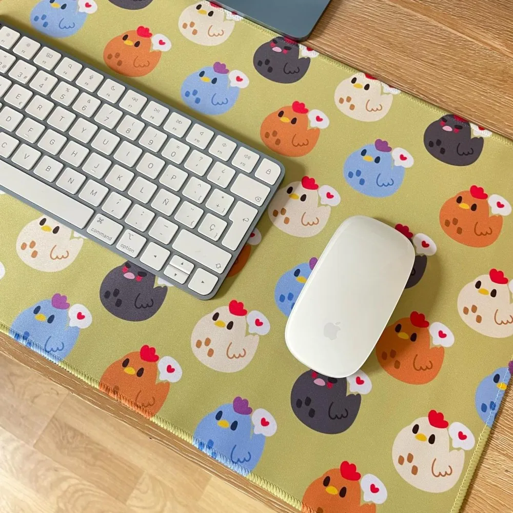 Chickens Stardew Valley Mouse pad / cute desk accessories / Stardew Valley mouse pad / Pc Gaming Accessories tapis de souris