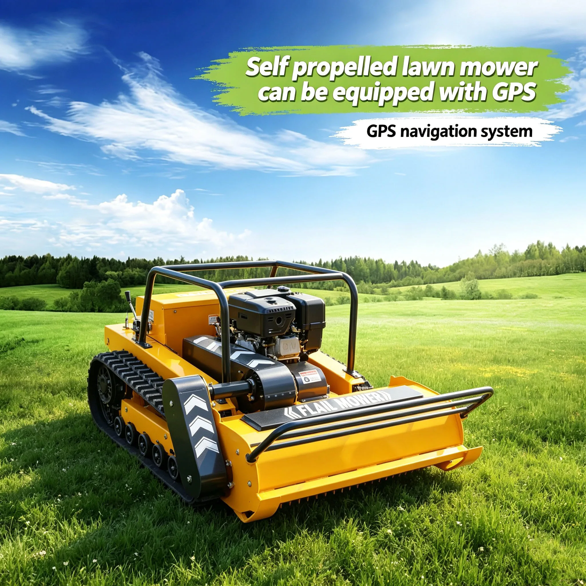 Customized CE qualified lawn mower remote control assembly matches self-propelled crawler frame, 1000s zero turn design comes