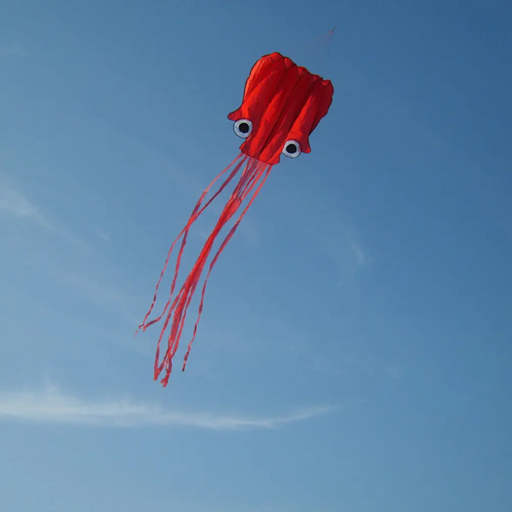 

Воздушный змей-осьминог большого размера, 30 м лески, быстрая установка, без инструментов, для развлечений в парке и на пляже