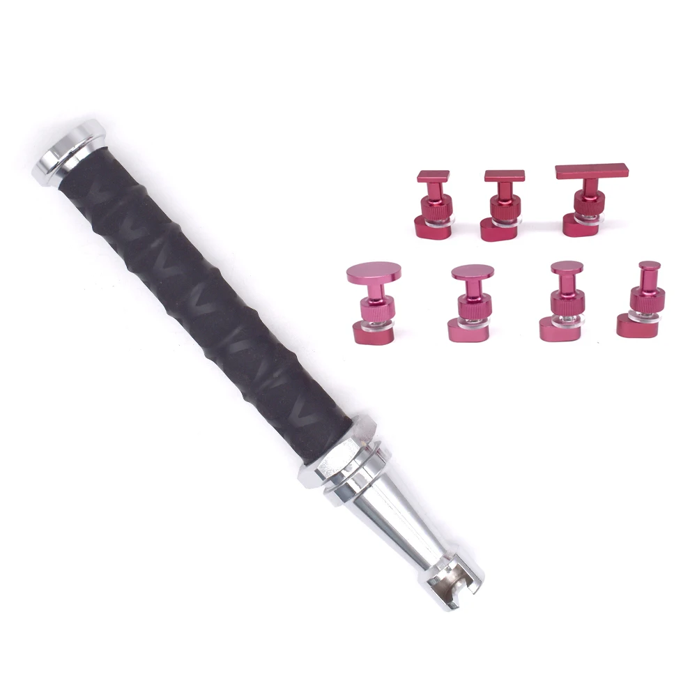 Spring Power Dent Puller Hammer Kit Telescopic PDR Pull Hammer With 7pcs Multi-Size Aluminum Pull Tabs 2 Spring Power Dent Puller Hammer Kit Telescopic PDR Pull Hammer With 7pcs Multi-Size Aluminum Pull Tabs 2