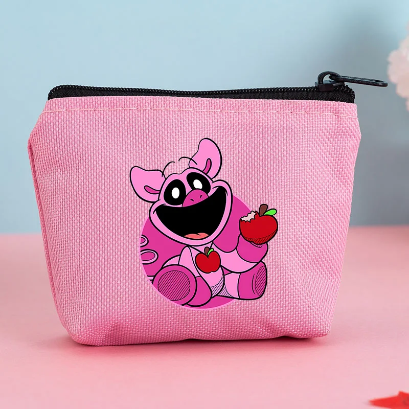 Smilings Critters Coin Purse Horror Game Mini Bags Zipper Wallet Square Key Card Pack Storage Pocket Birthday Gifts - view 3