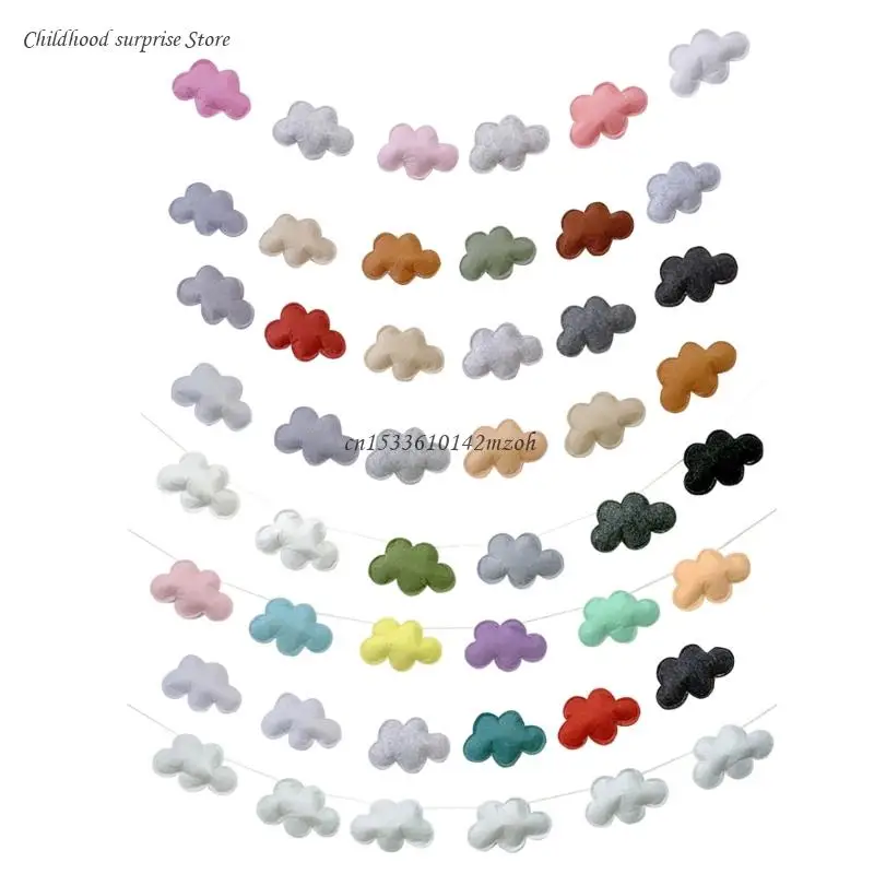 

Newborn Shower Party Photo Backdrop Felt Cloud Baby Photography Posing Accessory Dropship