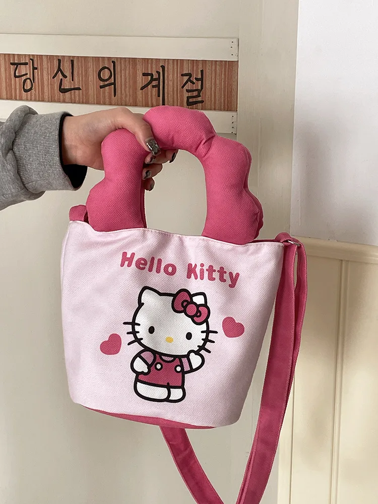 Sanurgente Cartoon Cloud Sac à main pour femme, Hello Kitty, Kuromi, My Melody Cinnamoroll, Initiated Bag, Cute Girls Crossbody, Kawaii Anime