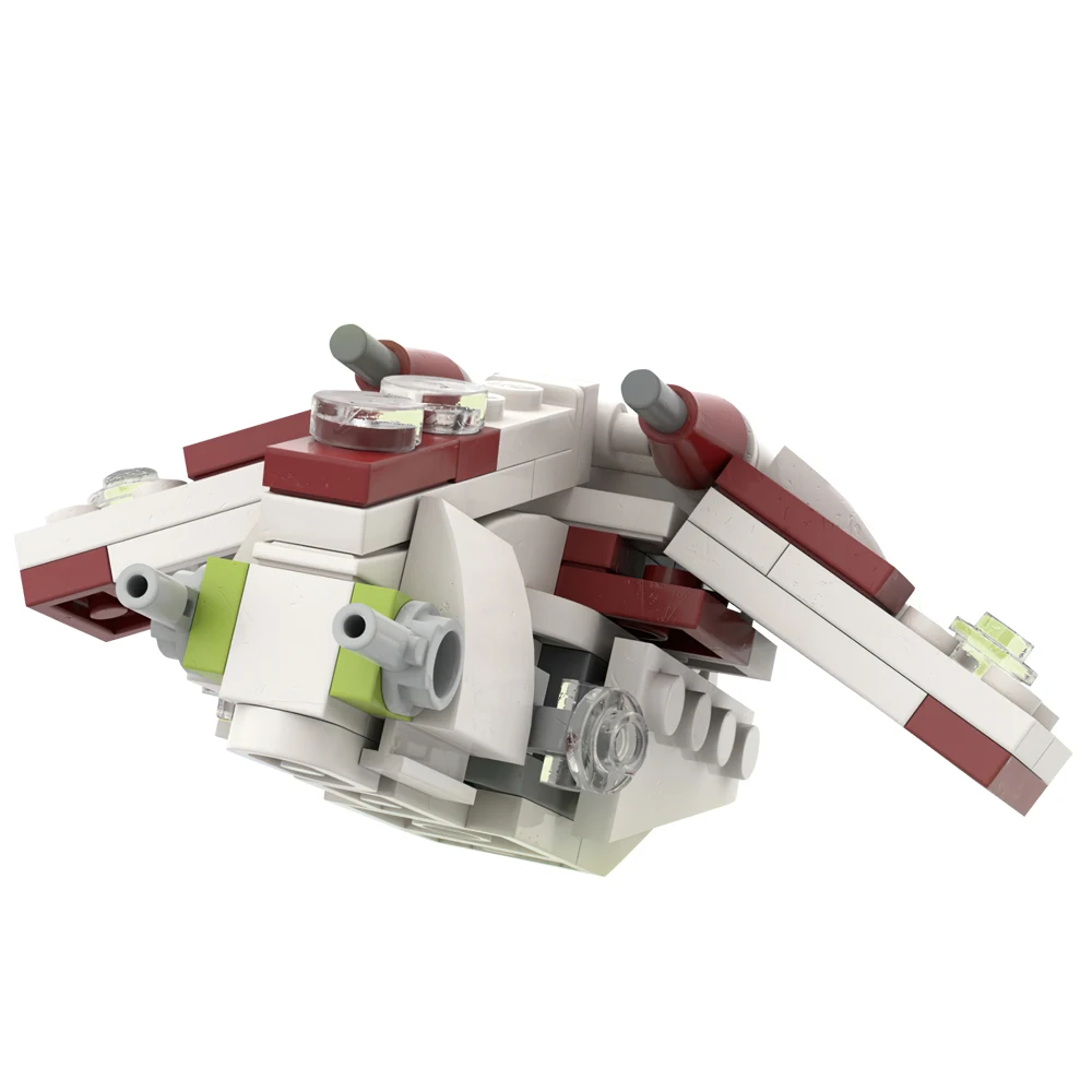 Micro Republic Gunship Space Wars Bricks Model DIY Building Block Republic Gunship Starfighter Spaceship Children Toys Gifts