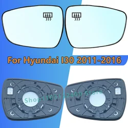 For HYUNDAI I30 2011-2012-2013-2014-2015-2016 Left or Right Side Rearview Heated Wing Mirror Glass /Car Replacement Parts