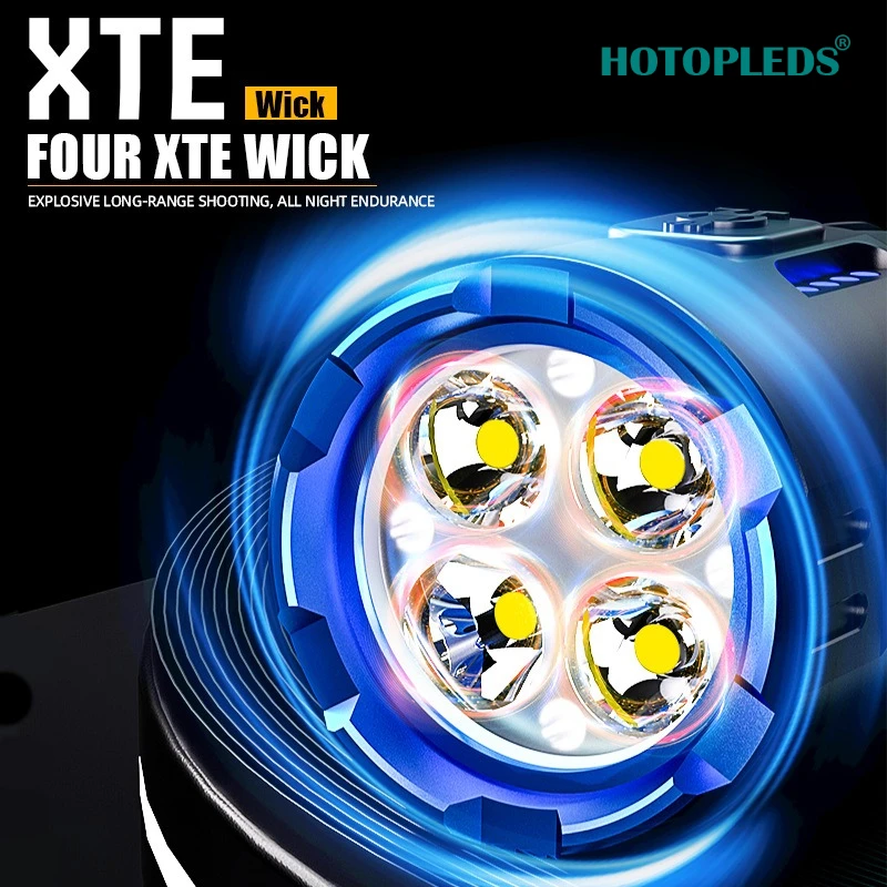 Multi-lamp Bead Outdoor Holder Flashlight Long Battery Life Super Bright Rechargeable Outdoor Emergency Strong Light Flashlight