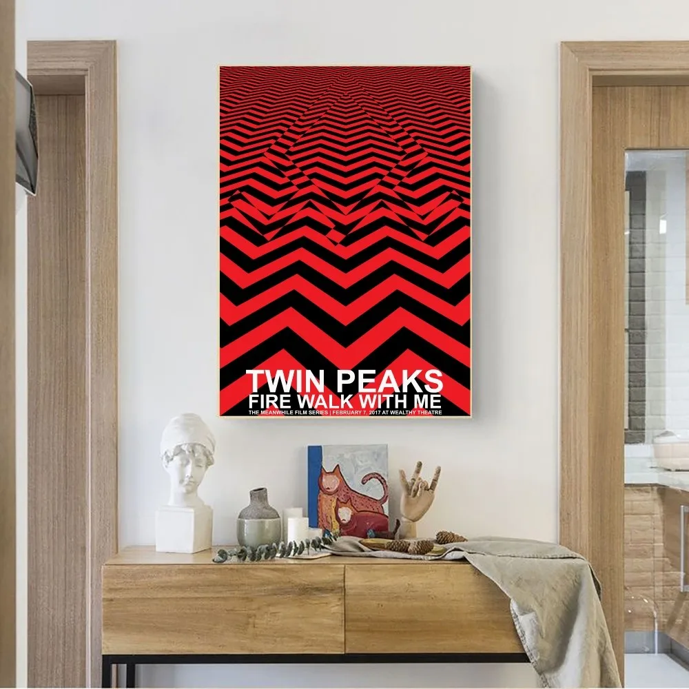 TWIN PEAKS Poster No Framed Poster Kraft Club Bar Paper Vintage Poster Wall Art Painting Bedroom Study Stickers