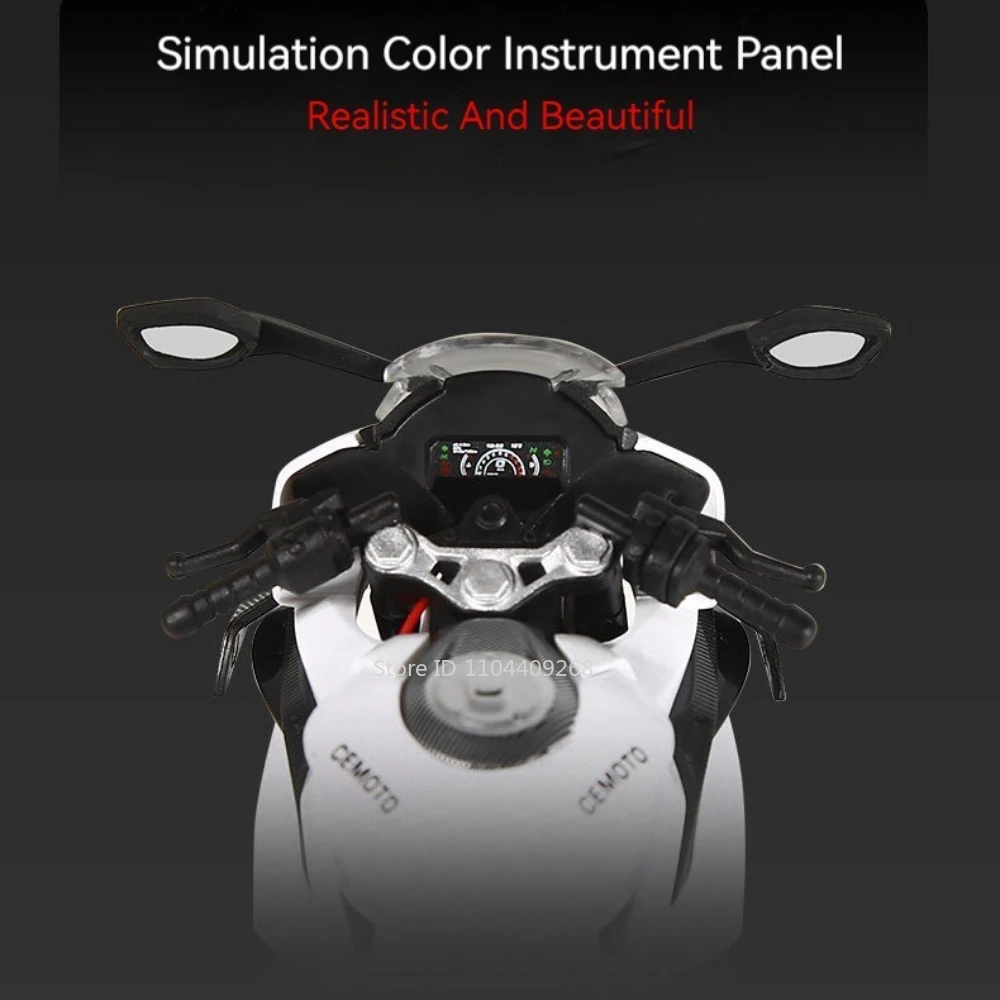 1:12 CFMOTO Spring Breeze 450SR 250SR jouet moto modèle alliage moulé sous pression son lumière Absorption des chocs moteur modèles enfants cadeaux