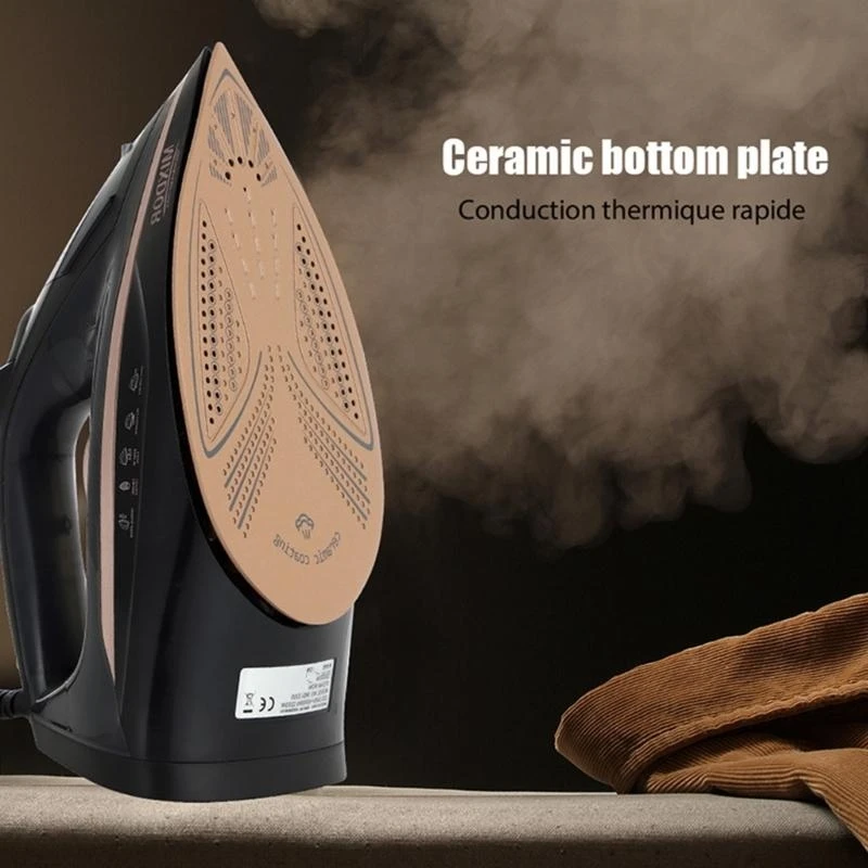 다목적 여행용 철 및 의류 기선 2200W 전기 직물 의류 의류 기선 플라스틱 텍스처 포장을위한