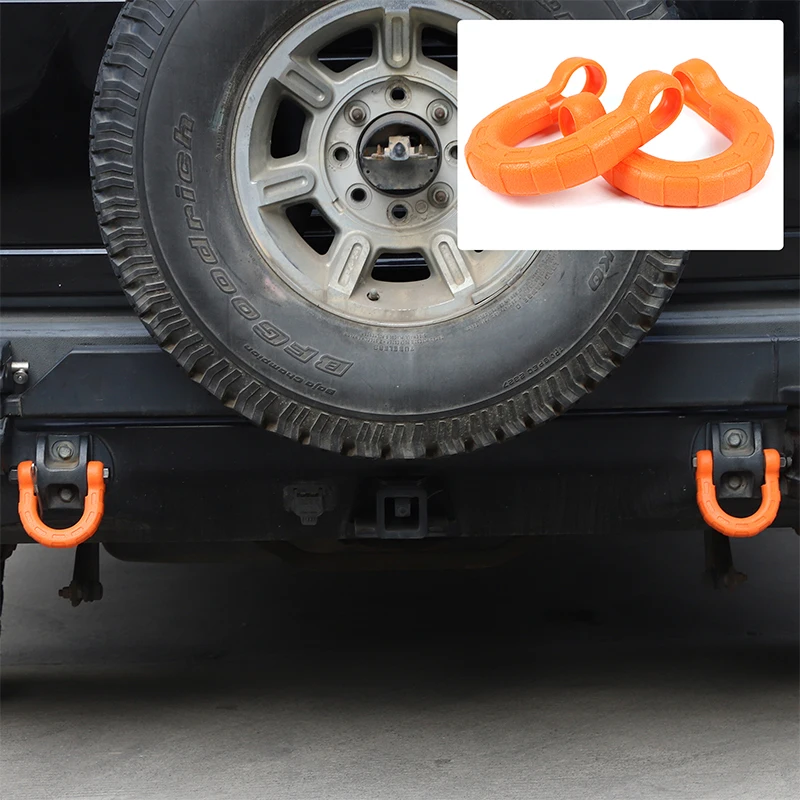 

For Hummer H2 2003-2009 rear trailer ring Car rear bumper trailer hook Rubber protective cover Exterior accessories