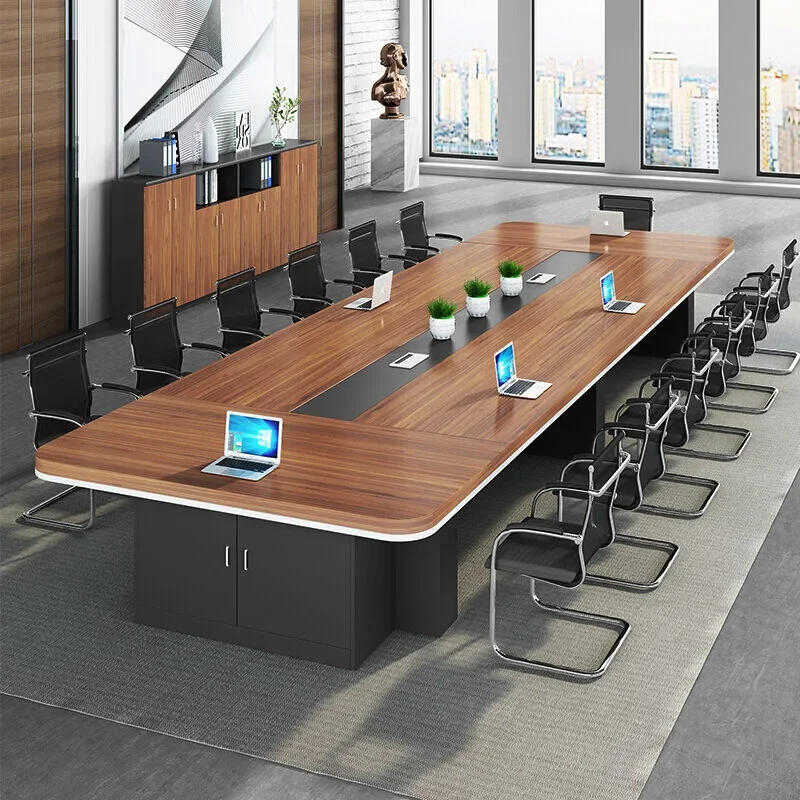 Conference table long table with lockers Simple modern conference room table and chair