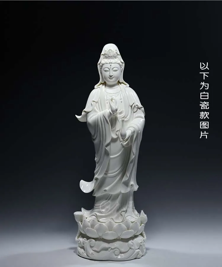 40cm velký domácí vysoký grade buddhy sochu guan yin PU SA avalokiteshvara buddhy keramika sochu bless bezpečný zdraví dobrý štěstí