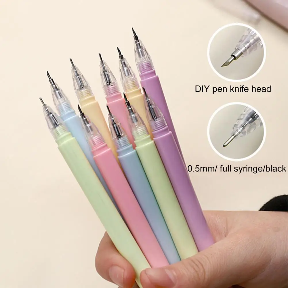 Cutter Pen Even Ink Discharge Paper Cutting Pen Stationery Writing  Exquisite Crafting Paper Scrapbook Cutter Pen