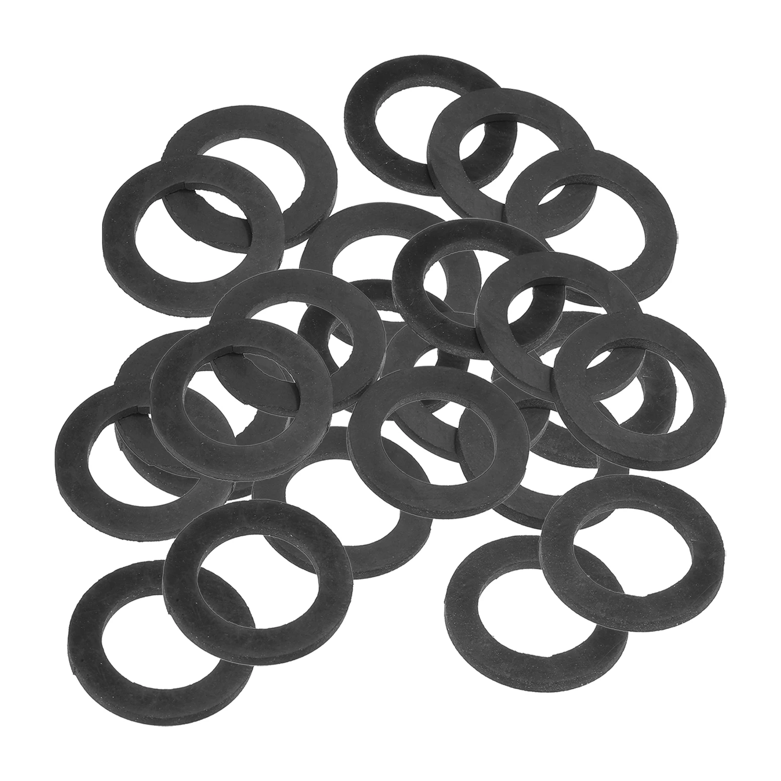 16-120Pcs Black Rubber Flat Washer M5 M6 M10 M15 M20 M25 M32 Sealing Spacer Gasket Ring for Faucet Pipe Water Hose Fastener Bolt