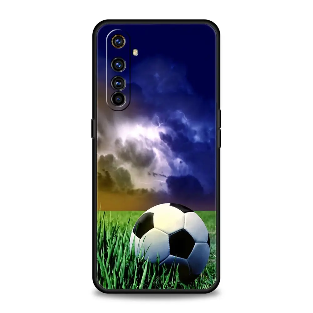 Soccer ball Football Field For Realme GT Neo 2 3 3T Phone Case For Realme 10 9 8 5G 7 6 GT2 Pro Plus 9i 8i C21 C11 C25 C35 Cover image 4
