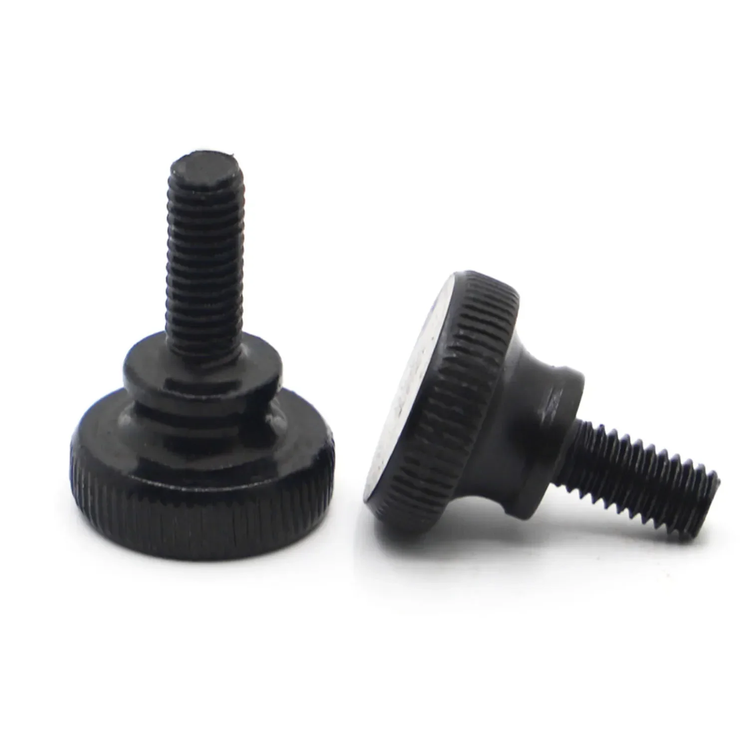 M3 M4 M5 M6 M8 M10 GB834 DIN464 Black Carbon Steel Knurling Head Knurled Thumb Screw Hand Tighten Curtain Wall Lock Screws Bolt