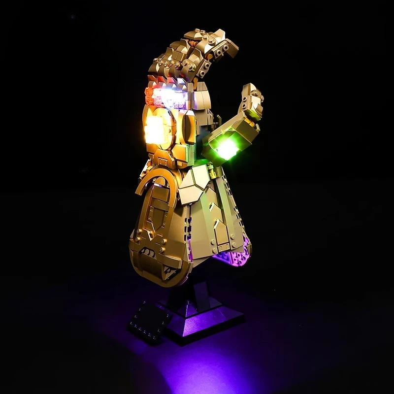Nenhum modelo de conjunto de iluminação LED adequado para LEGO Infinity Gauntlet 76191 (excluindo blocos de construção)