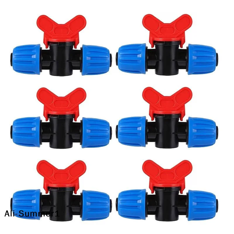 【E】1/2-inch Drip Irrigation Tubing Switch Valve, 16mm Drip Irrigation Stop Valve, Drip Irrigation Accessories, Reusable