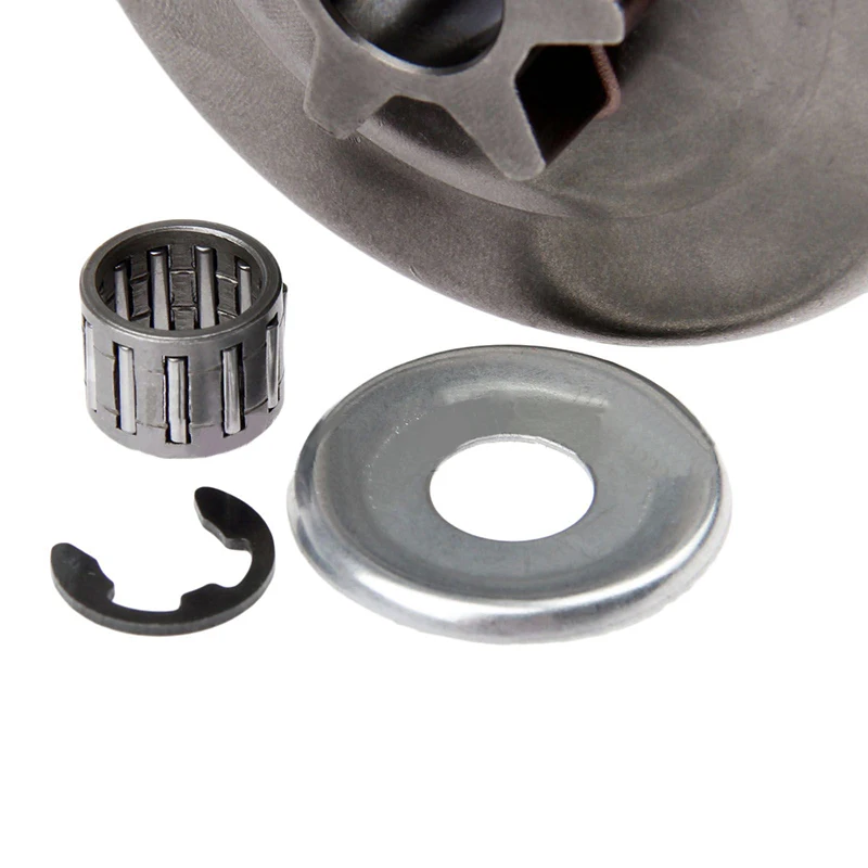 

Washer Chainsaw Kit Clutch Drum MS170 MS180 Parts Sprocket 3/8 6T E-Clip Portable Practical Replaces Sale Tool