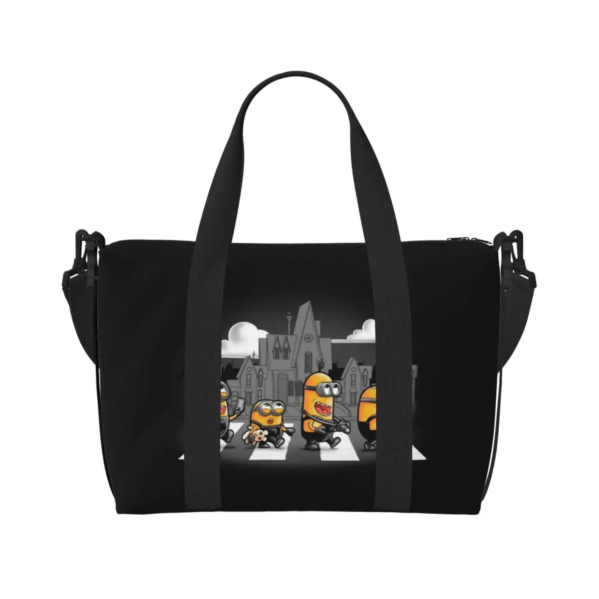 

Custom Yellow Man Tote Bag for Women Big Capacity Gym Beach Travel Bags