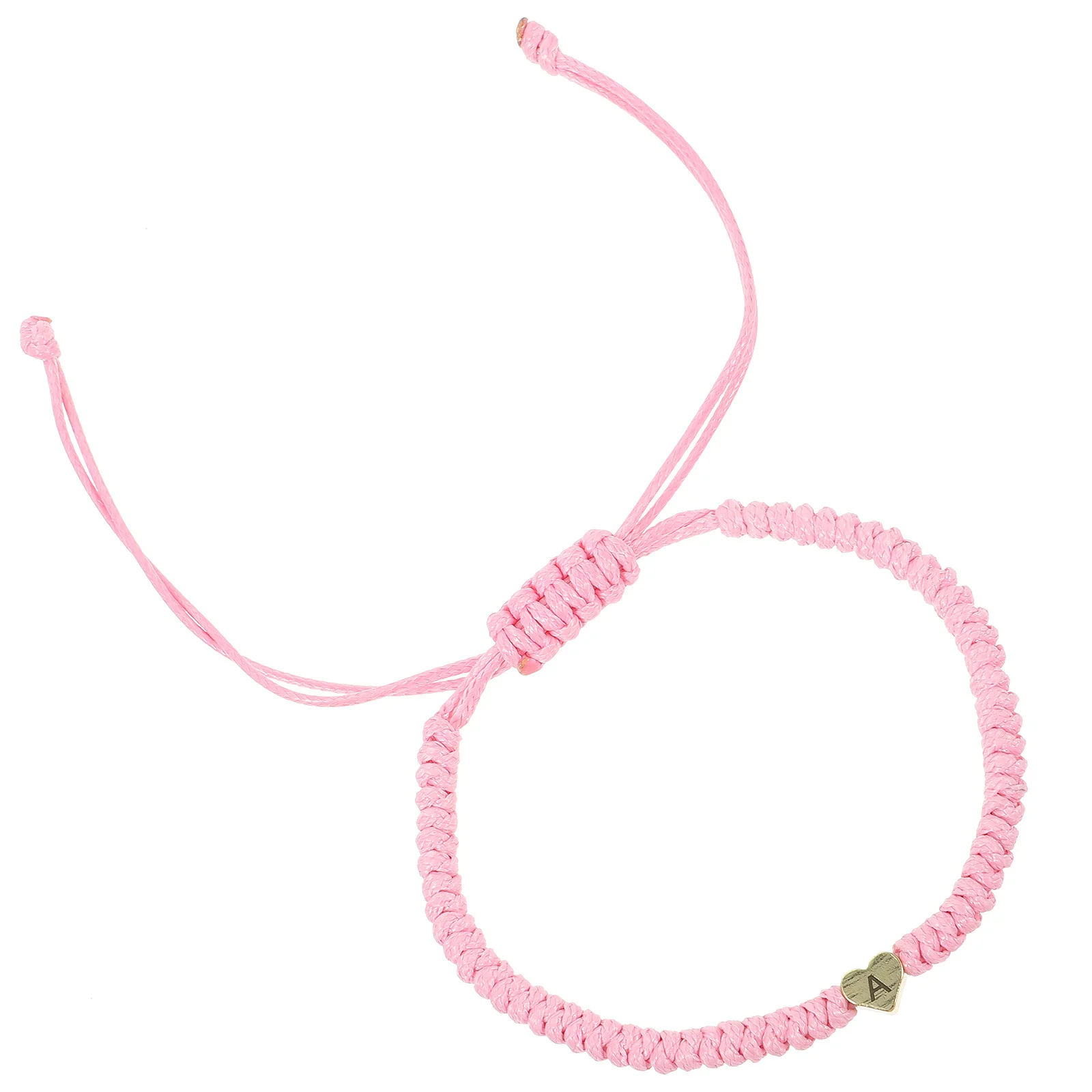 

Heart Charm Wrist Bracelet Minimalist Style Durable Practical Gift for Lovers Female Friends Wife Anniversary String Bracelet