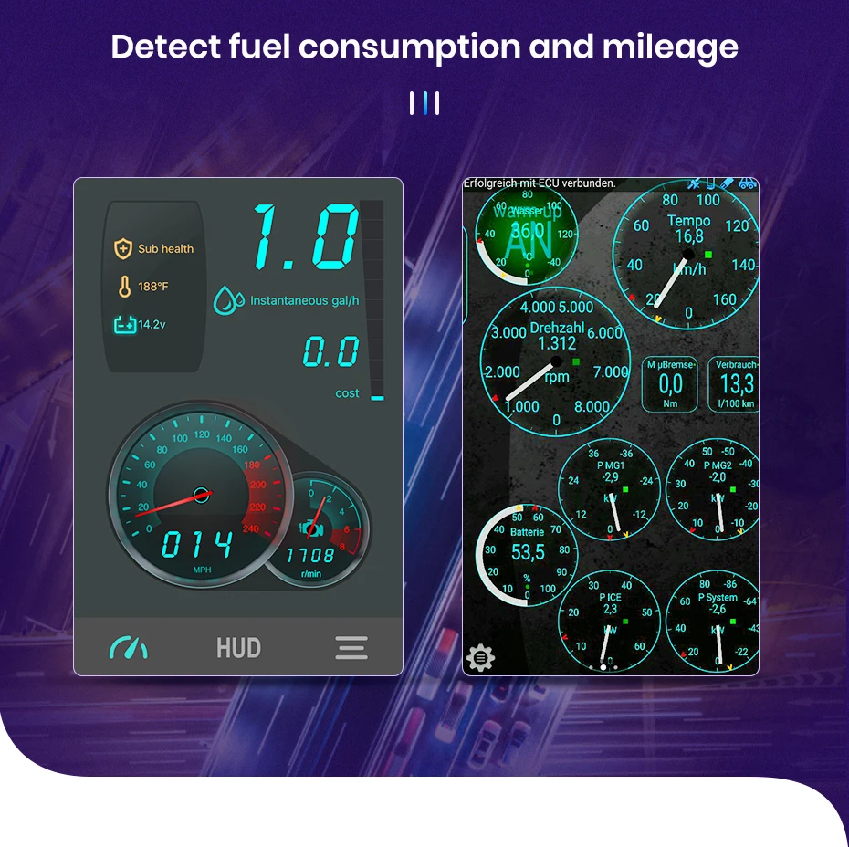 AWESAFE Auto-Scanner Mini ELM327 Bluetooth OBD2 Adapter Kfz-Diagnosegerät Scan-Tool – Detail 7